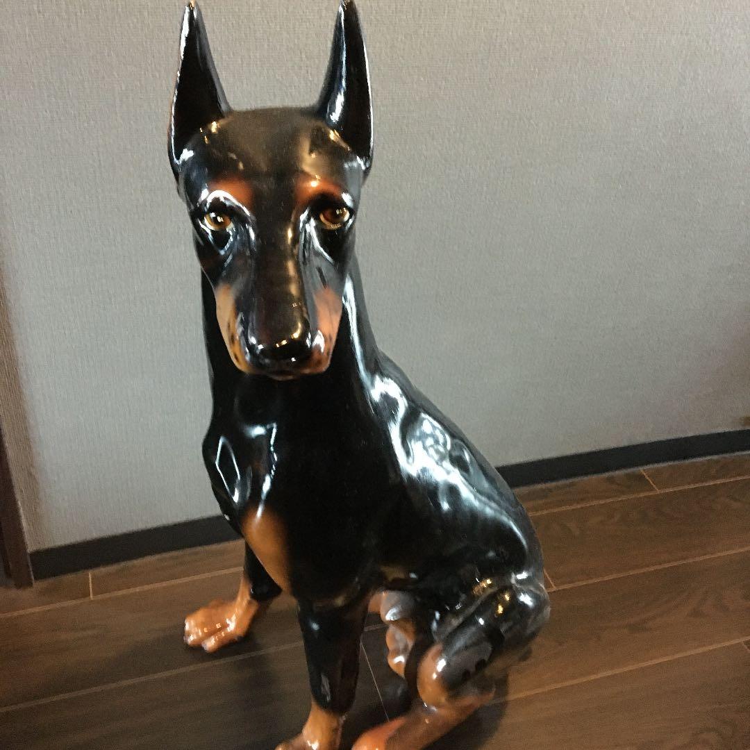 ドーベルマン　置物　犬