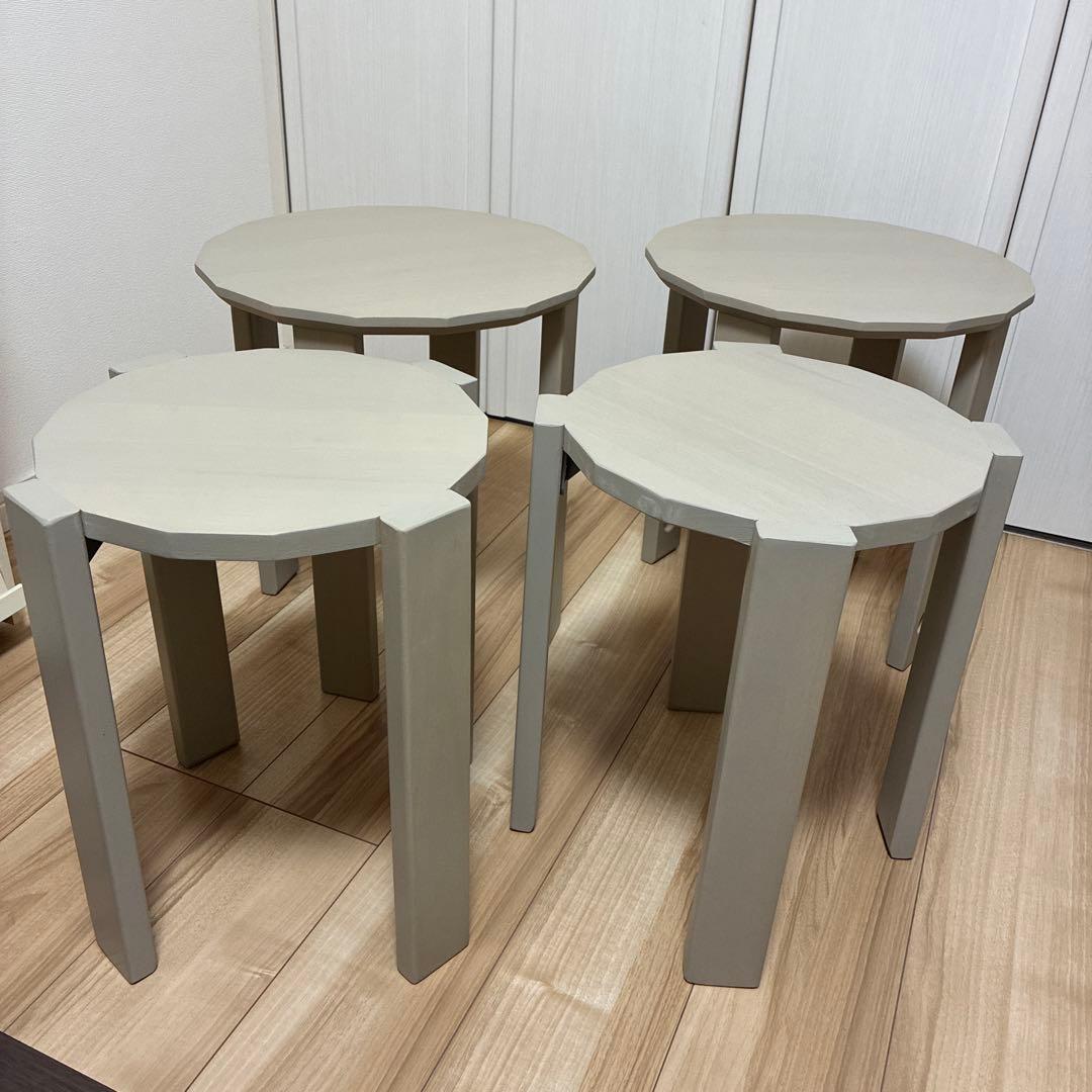 【未使用品】サイドテーブルになる　スツール②