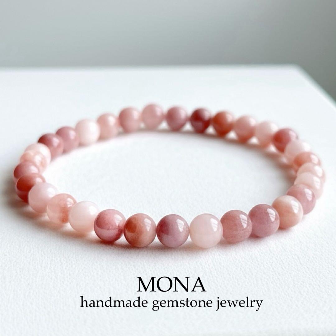 【MK*】ブラジル産ルチルクォーツのゴムブレスレット