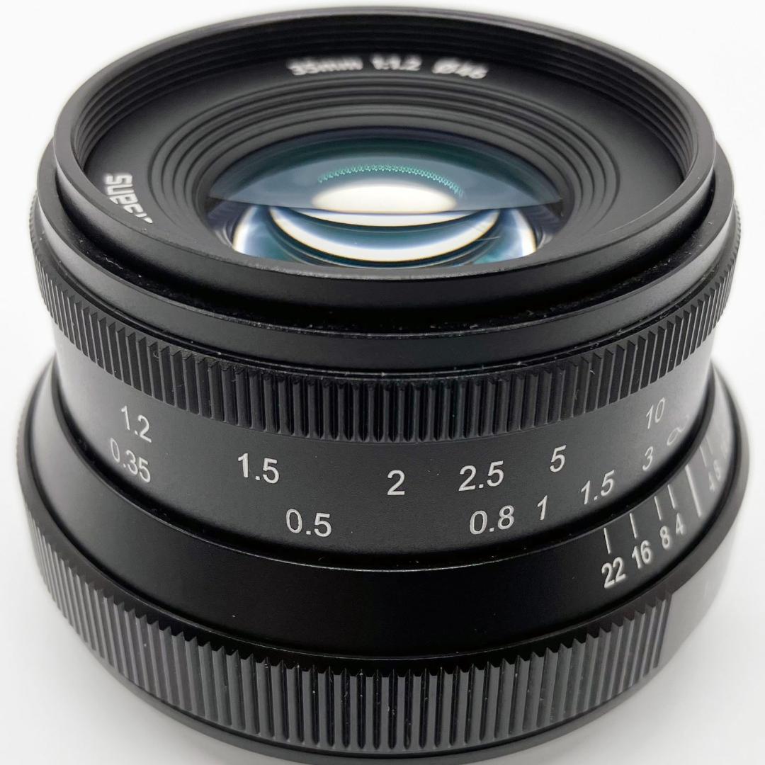 ★ 七工匠 7Artisans 35mm F1.2 ブラック フジフィルムX