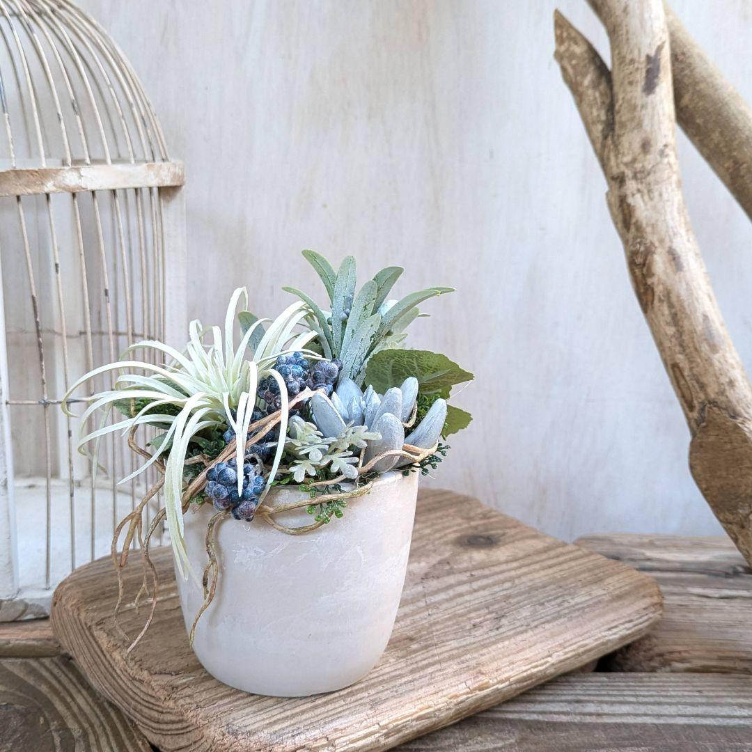 専用＊ホワイトエアプランツ　爽やか 　フェイクアレンジ