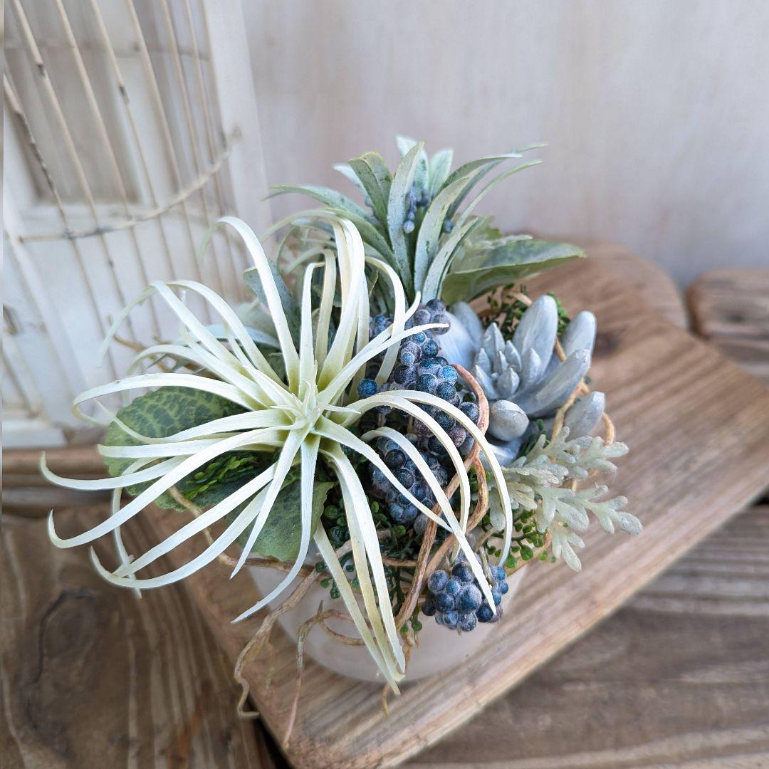 専用＊ホワイトエアプランツ　爽やか 　フェイクアレンジ