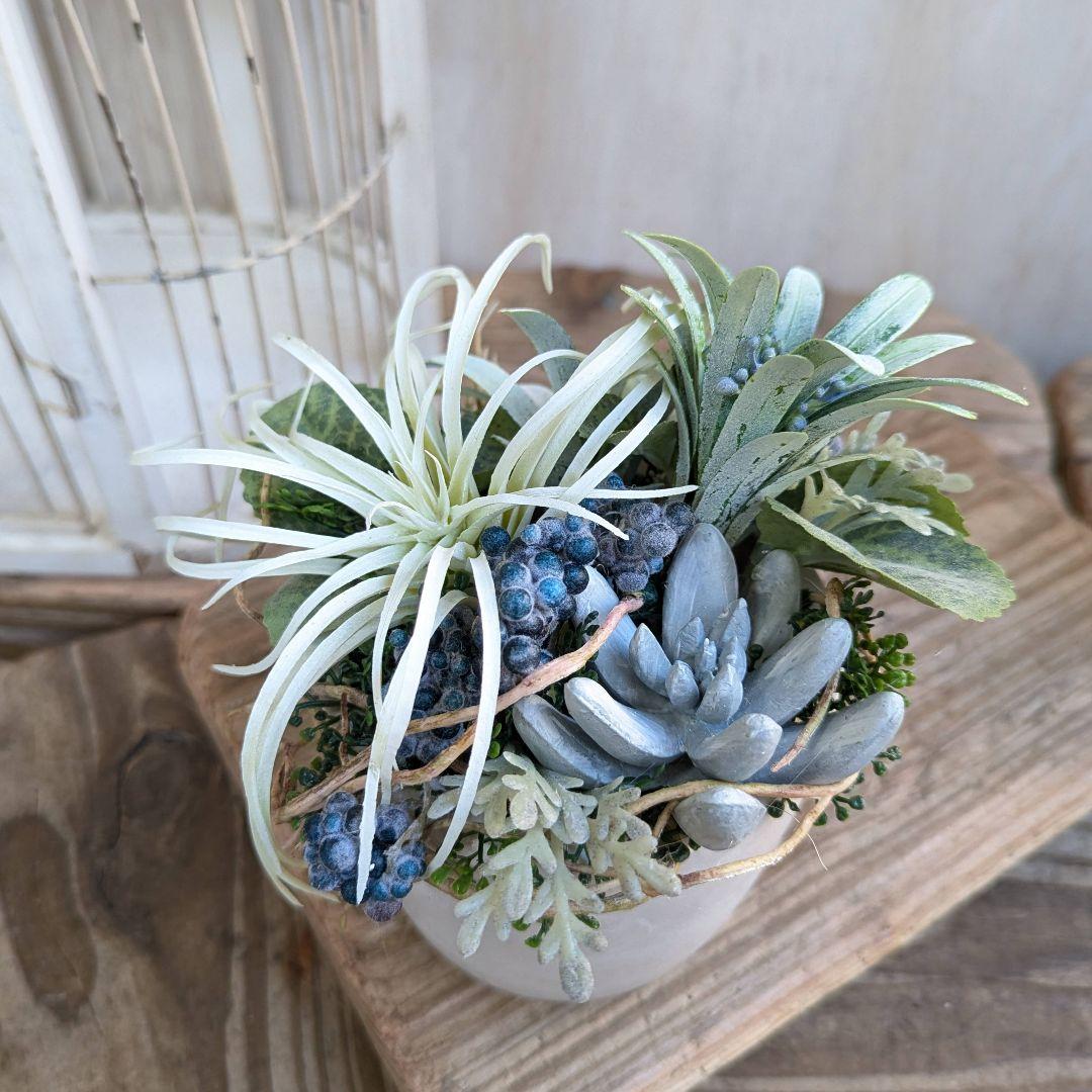 専用＊ホワイトエアプランツ　爽やか 　フェイクアレンジ