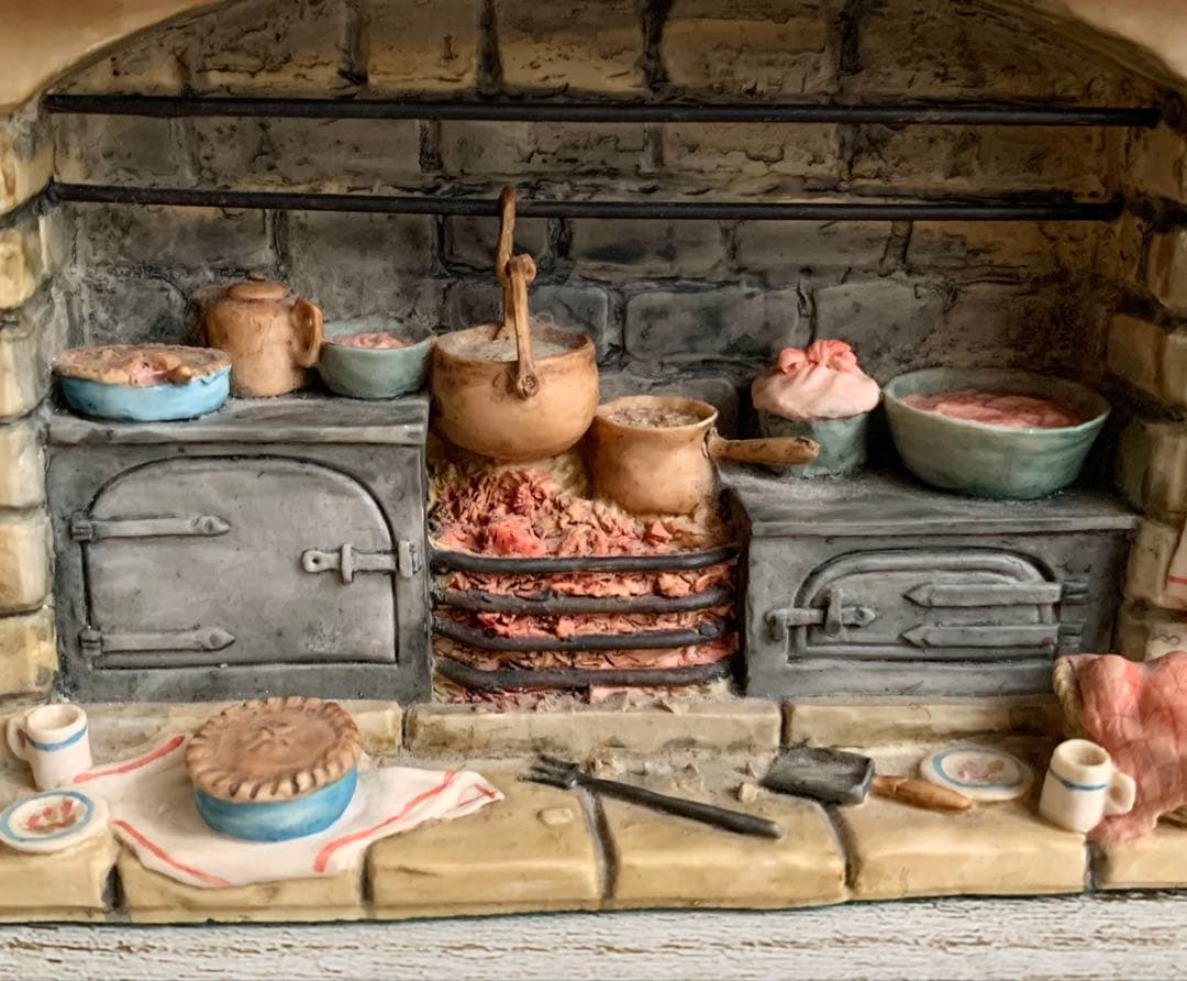 ブランブリーヘッジ 暖炉 フィギュア 置物 ボーダーファインアーツ