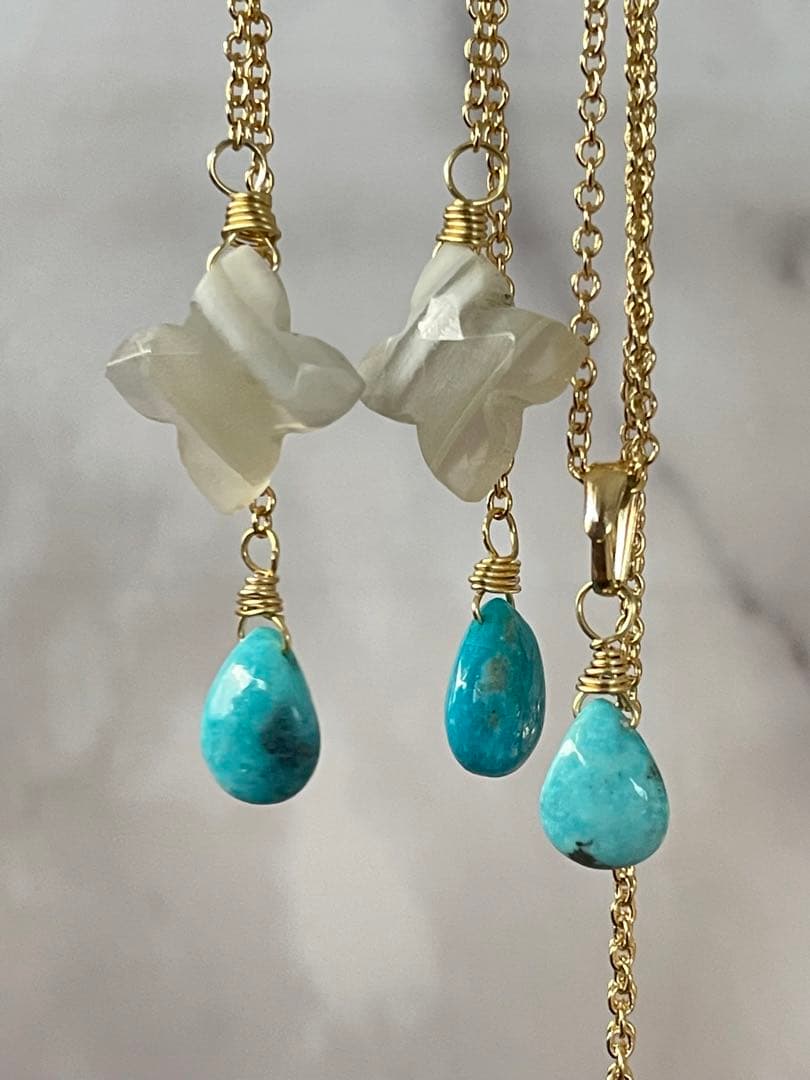 ハワイアン ピアス ネックレス