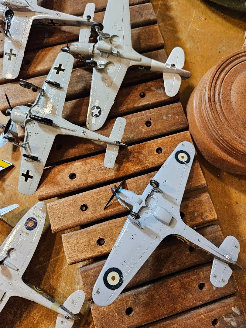 模型　プラモデル　戦闘機　飛行機　アメリカ　ドイツ　昭和レトロ　ヴィンテージ