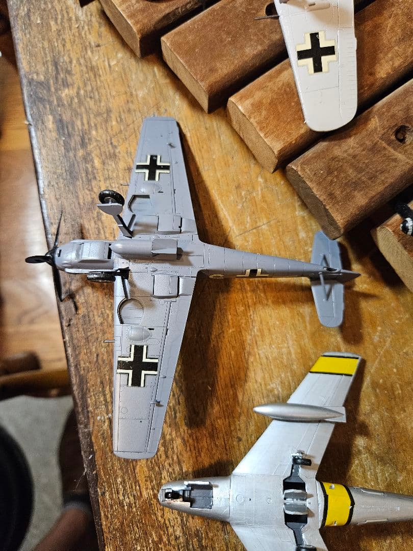 模型　プラモデル　戦闘機　飛行機　アメリカ　ドイツ　昭和レトロ　ヴィンテージ