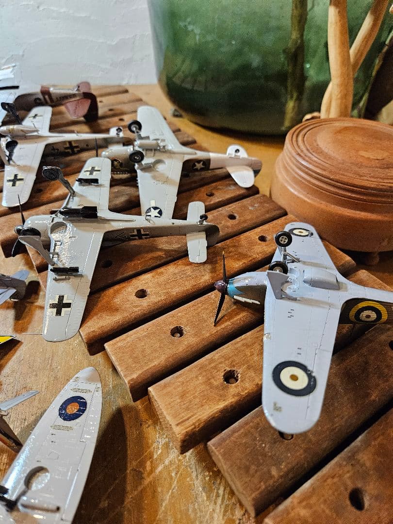 模型　プラモデル　戦闘機　飛行機　アメリカ　ドイツ　昭和レトロ　ヴィンテージ