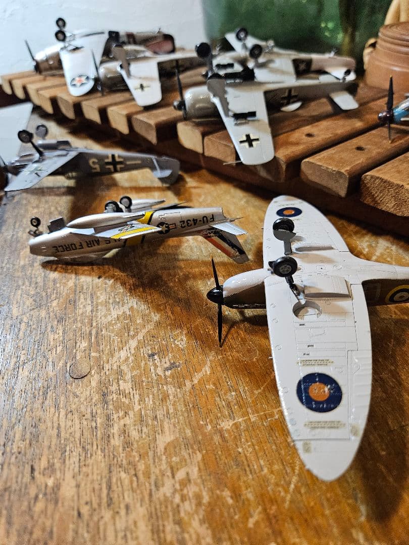 模型　プラモデル　戦闘機　飛行機　アメリカ　ドイツ　昭和レトロ　ヴィンテージ