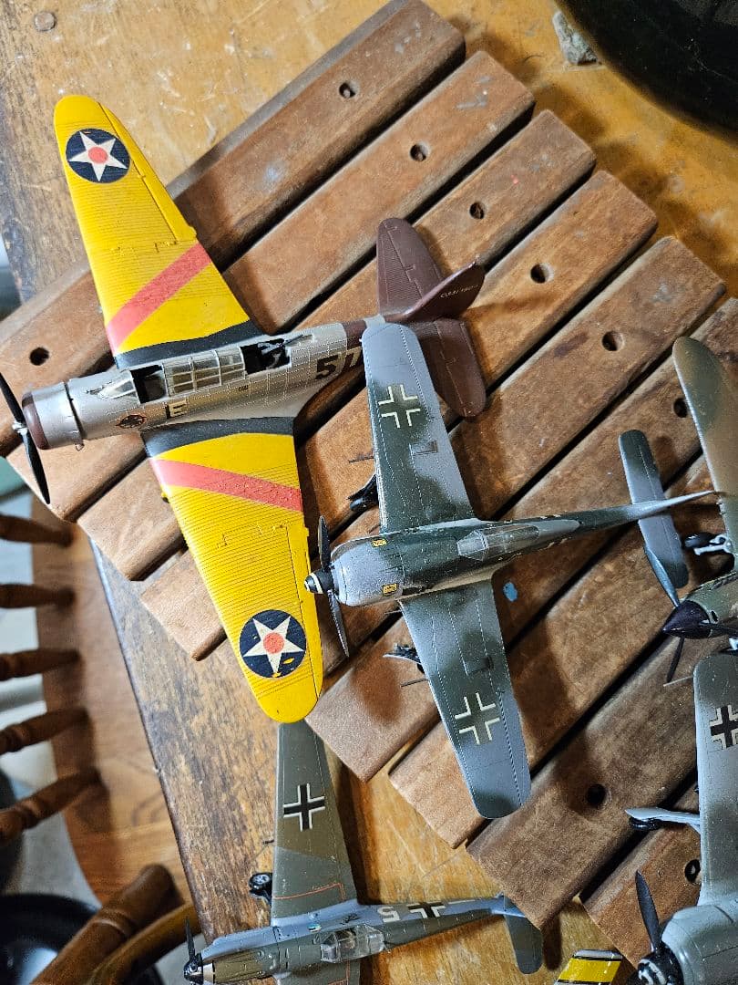 模型　プラモデル　戦闘機　飛行機　アメリカ　ドイツ　昭和レトロ　ヴィンテージ