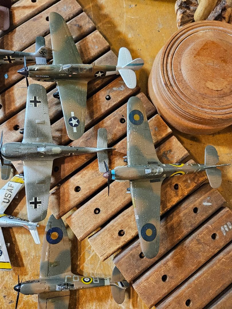 模型　プラモデル　戦闘機　飛行機　アメリカ　ドイツ　昭和レトロ　ヴィンテージ