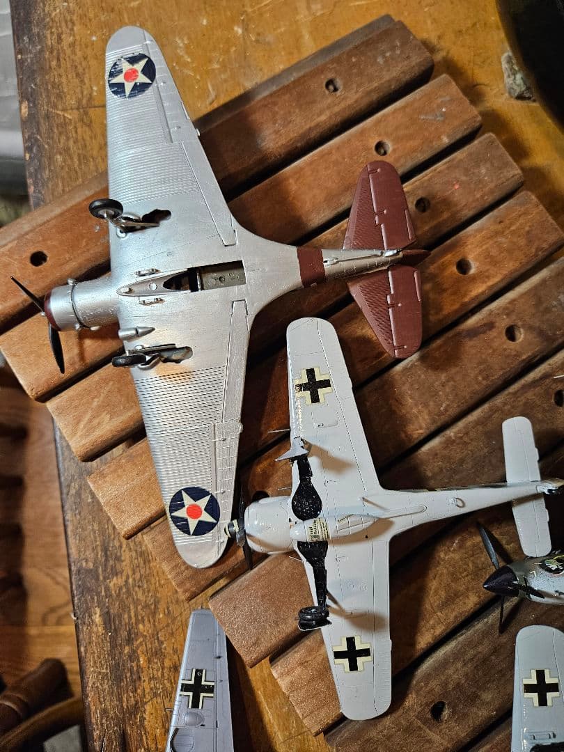 模型　プラモデル　戦闘機　飛行機　アメリカ　ドイツ　昭和レトロ　ヴィンテージ