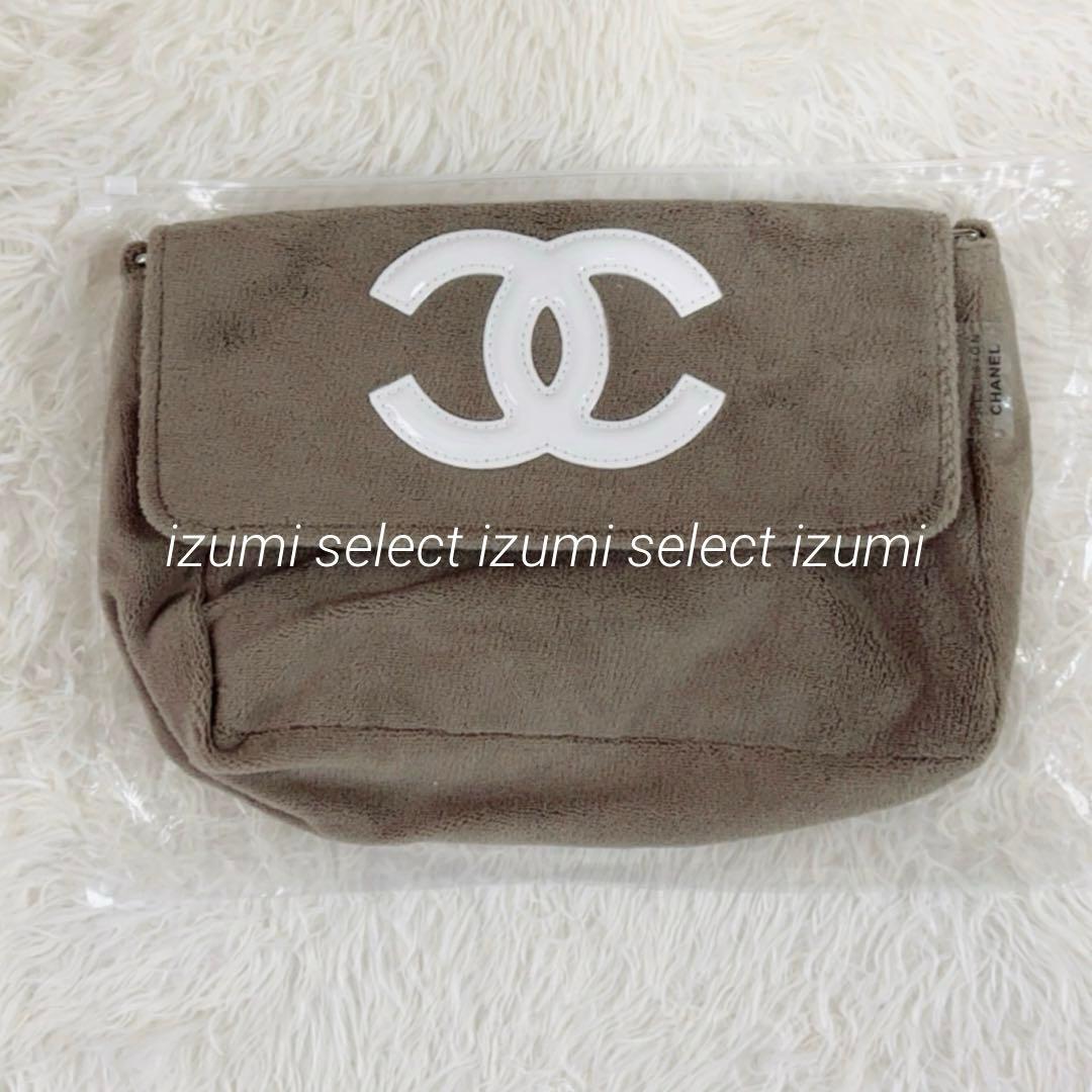 新品CHANEL海外限定ビューティーノベルティ　CHANELベージュショルダー
