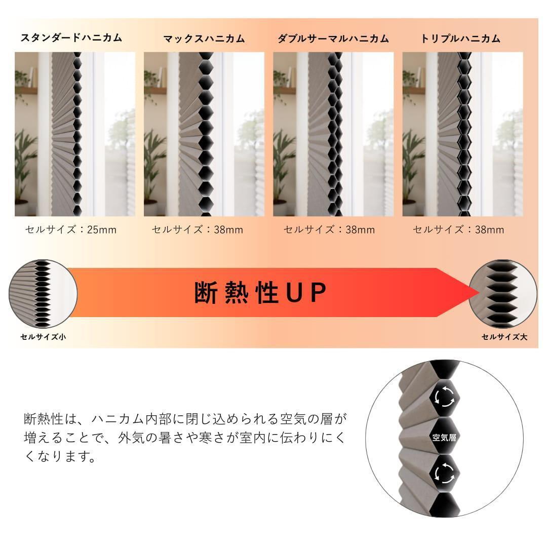 【値下げ】未使用　ハニカムシェード　ピュアホワイト　153×195.3