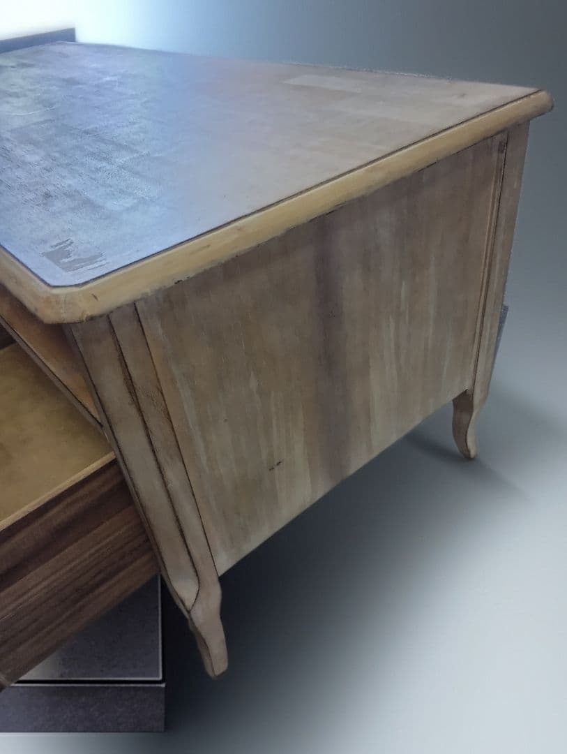 Shabby chic TVBoardナチュラルウッド テレビボード 収納付き