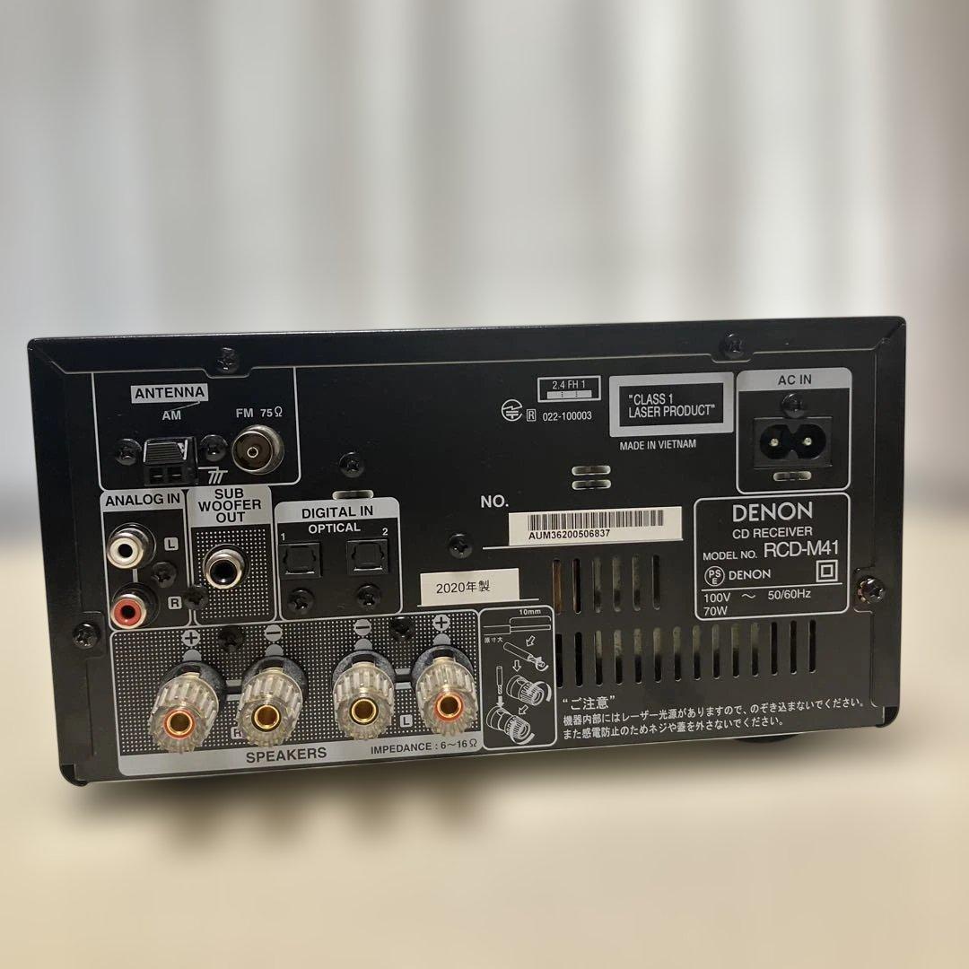 DENON CDレシーバー RCD-M41K 整備動作品 2020年製