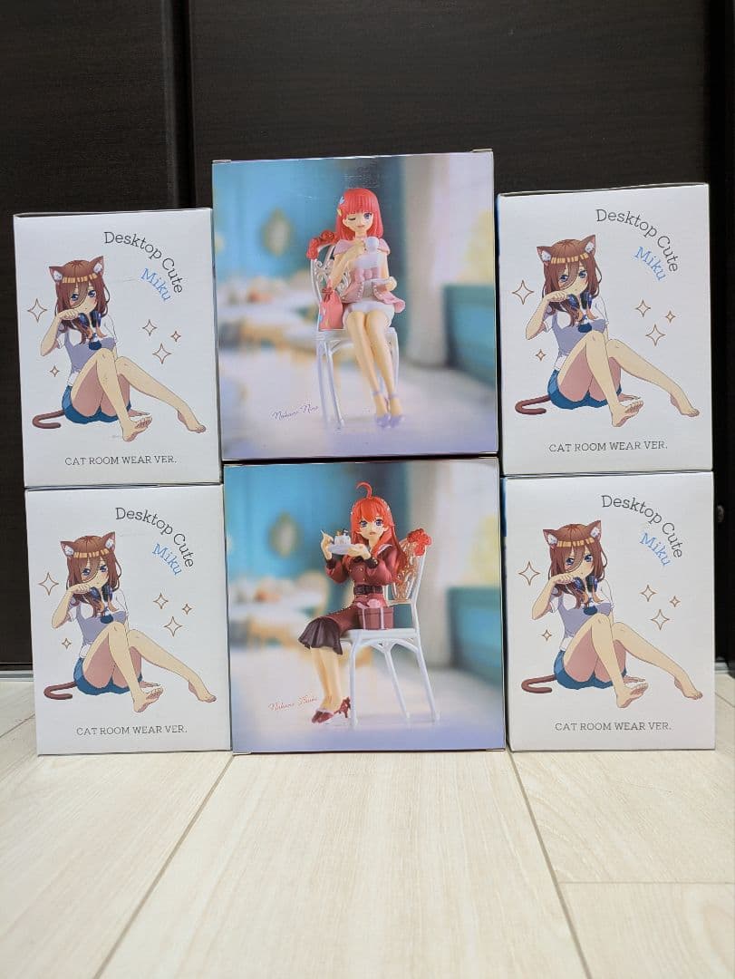 五等分の花嫁 フィギュア 中野三玖 中野五月、中野二乃 6体セット