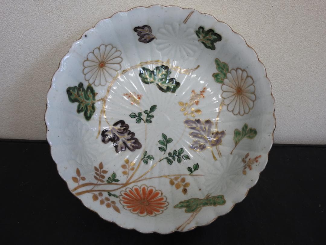 古伊万里　菊形平鉢　MA780