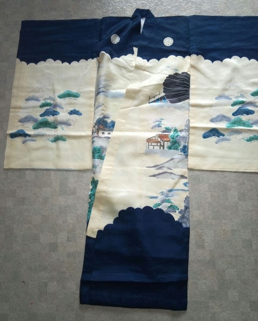 美品【七五三5歳用】羽織金蘭袴セット