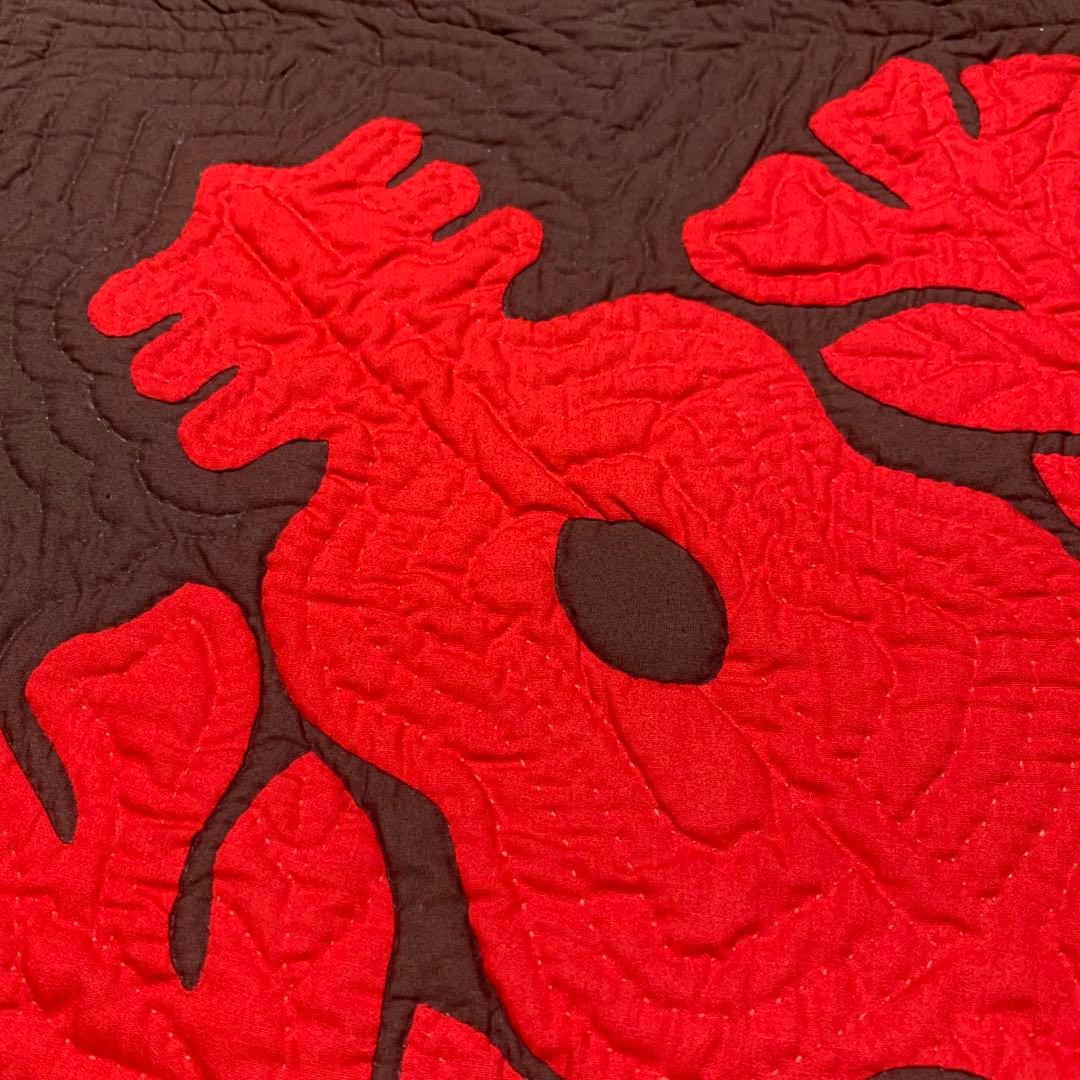 ハワイアンキルト　タペストリー　ウクレレ