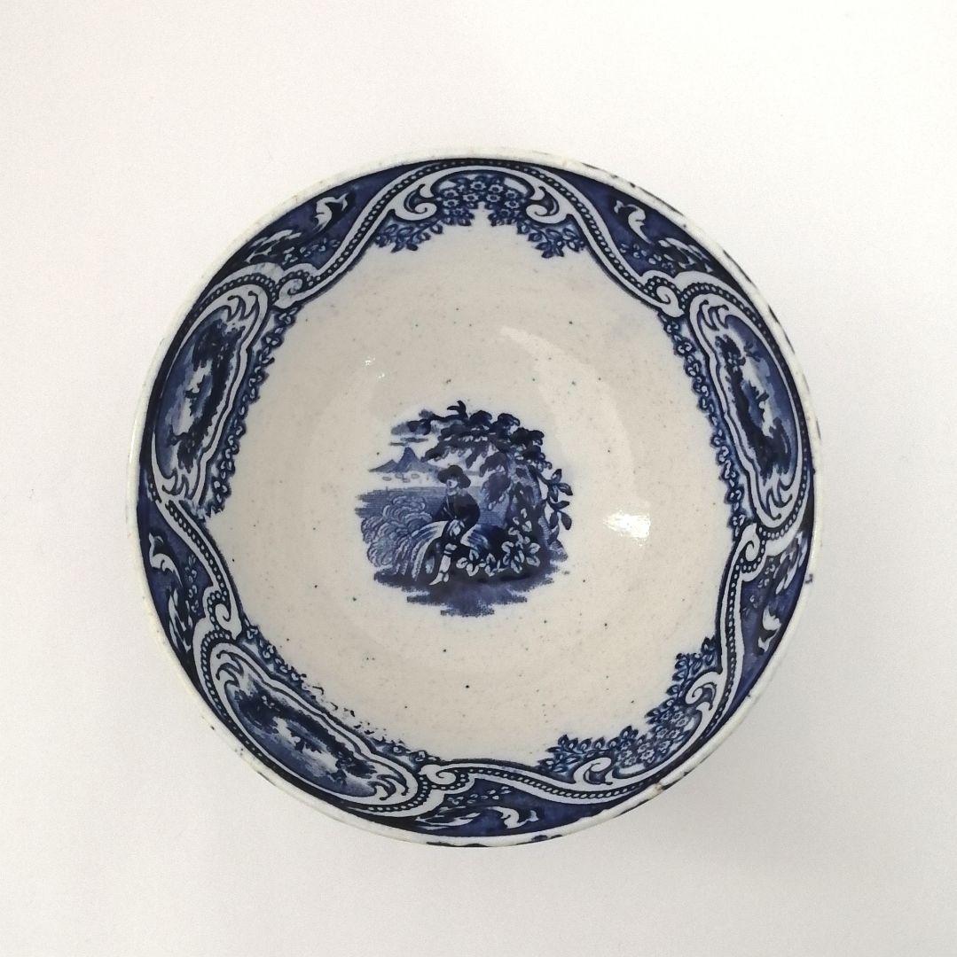 阿蘭陀焼 デルフト ペトルス・レグー窯 銅版転写 カフェオレボウル アンティーク