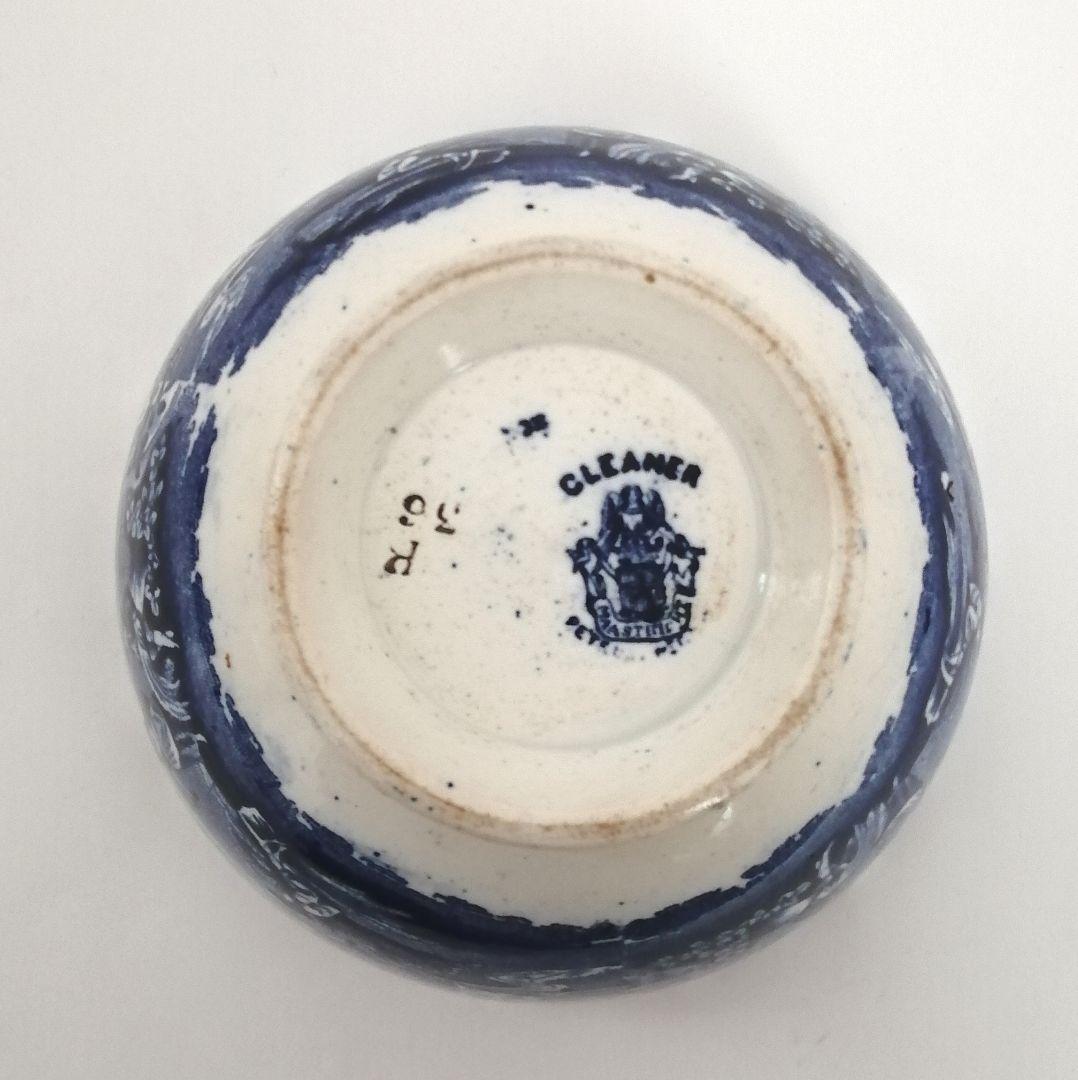 阿蘭陀焼 デルフト ペトルス・レグー窯 銅版転写 カフェオレボウル アンティーク