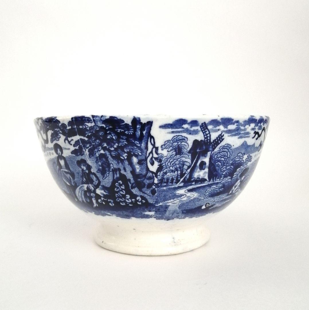 阿蘭陀焼 デルフト ペトルス・レグー窯 銅版転写 カフェオレボウル アンティーク