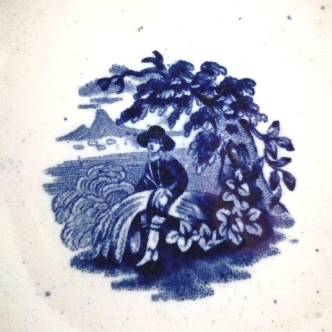 阿蘭陀焼 デルフト ペトルス・レグー窯 銅版転写 カフェオレボウル アンティーク