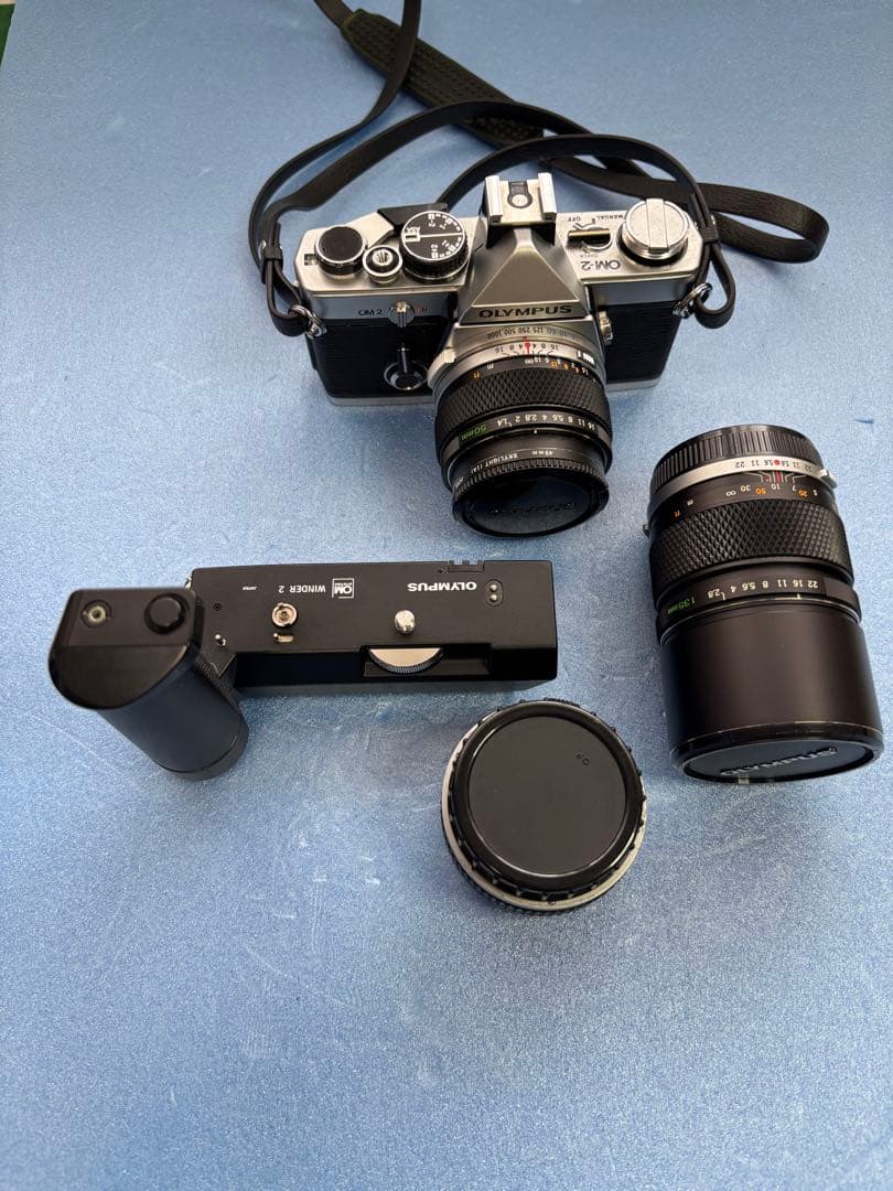 OLYMPUS OM-2 一眼レフカメラ 50mmレンズ・135mmレンズ付き