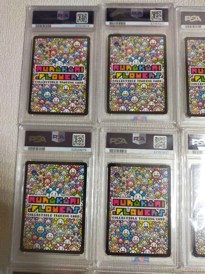 【PSA9】英語版 SR 全12種コンプリート 初代108フラワーズ 村上隆