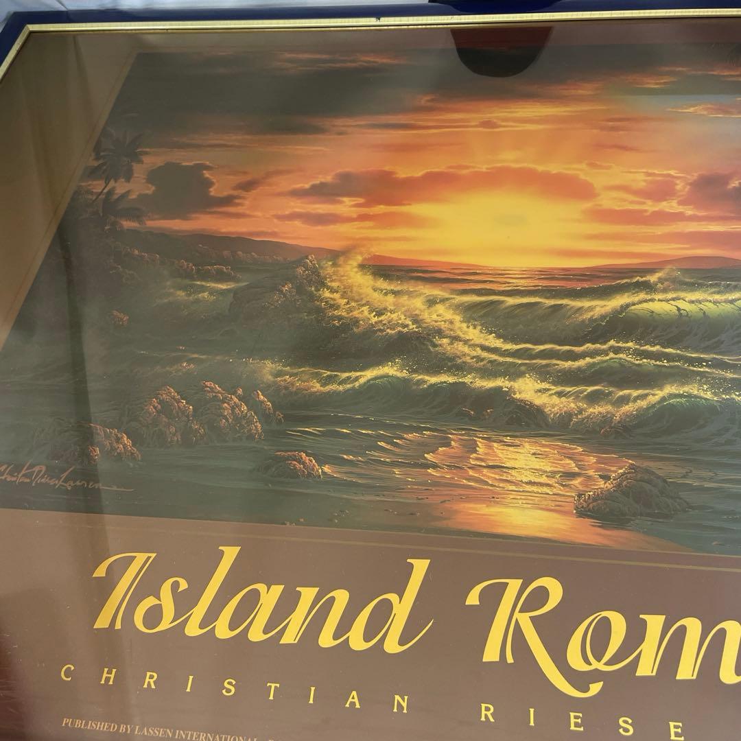 ラッセン　アイランドロマンス　 ROMANCE ポスター　額入り