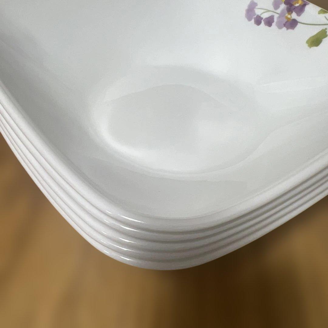 コレール★バイオレットミスト スクエアボウル 5枚セット