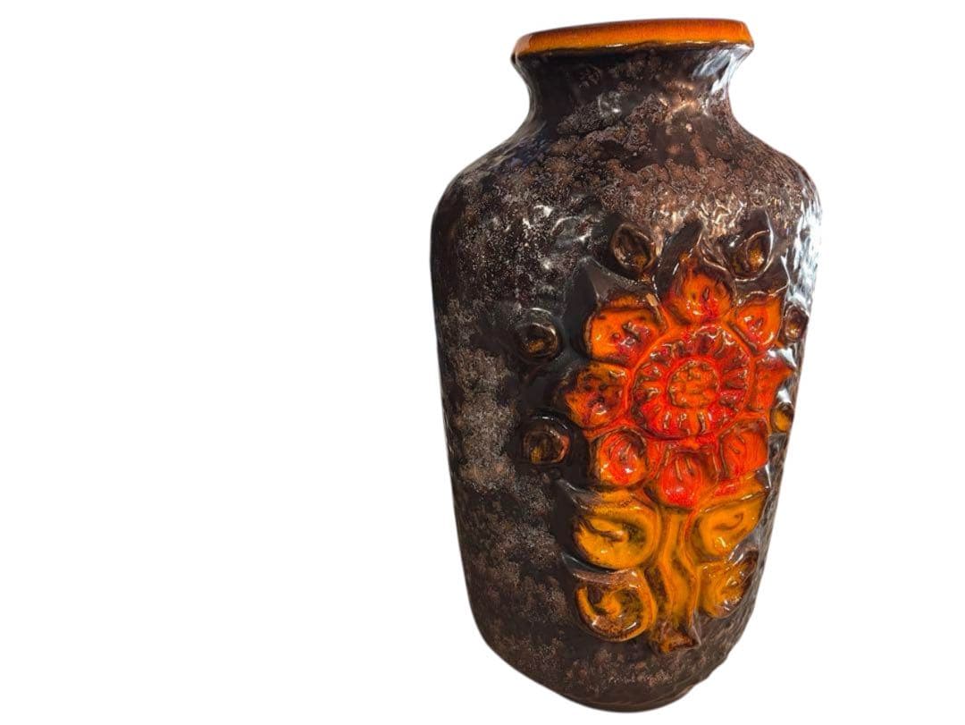 ファットラヴァ Carstens Tönnieshof社 花の浮き彫り 陶器製