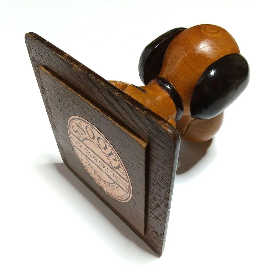 スヌーピー　ビンテージ　木製フィギュア　1980年代