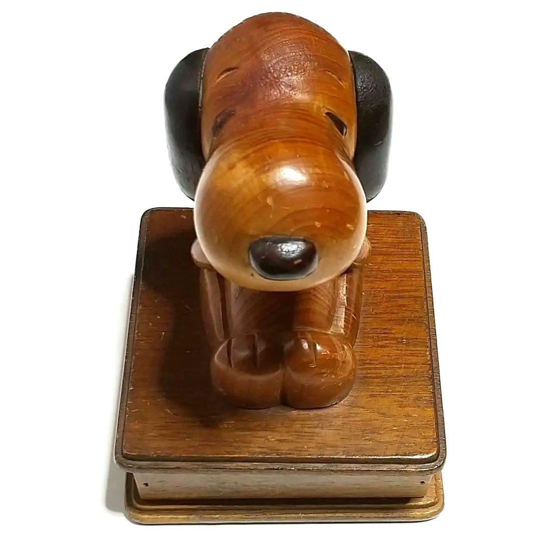 スヌーピー　ビンテージ　木製フィギュア　1980年代