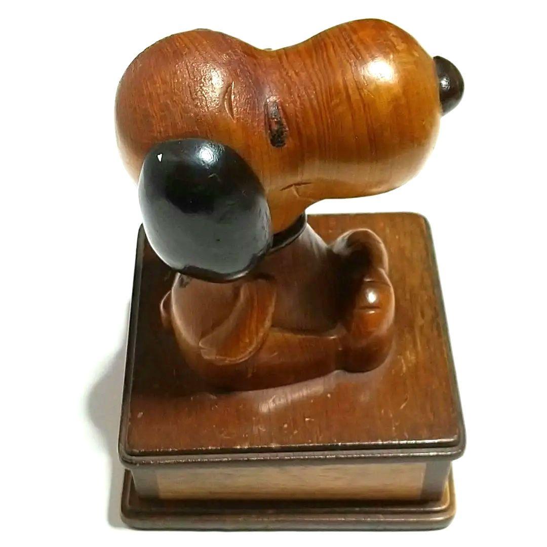 スヌーピー　ビンテージ　木製フィギュア　1980年代