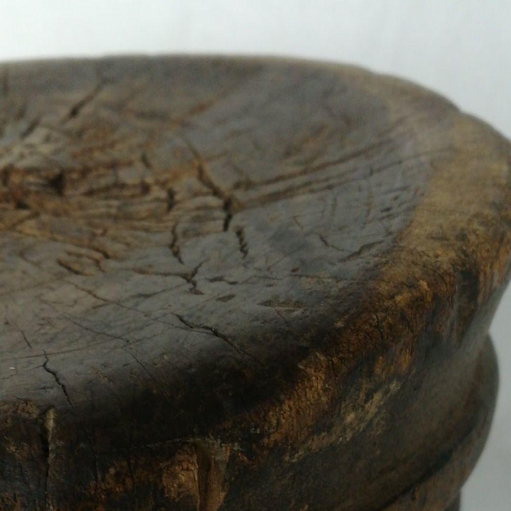 アフリカの椅子　時代物　民族　木彫　木製台