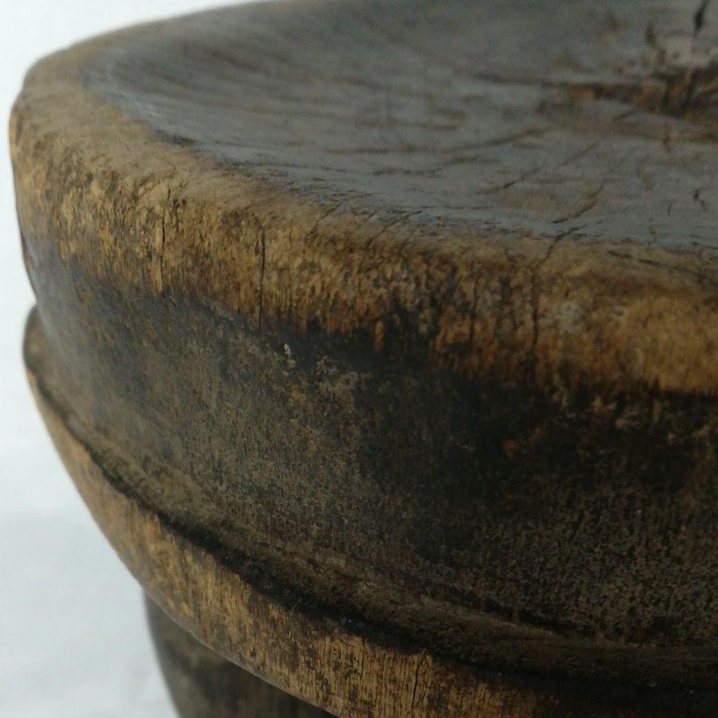 アフリカの椅子　時代物　民族　木彫　木製台