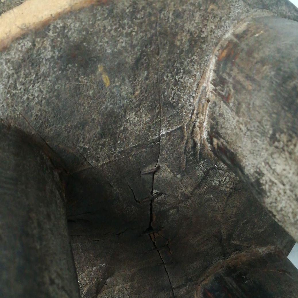 アフリカの椅子　時代物　民族　木彫　木製台