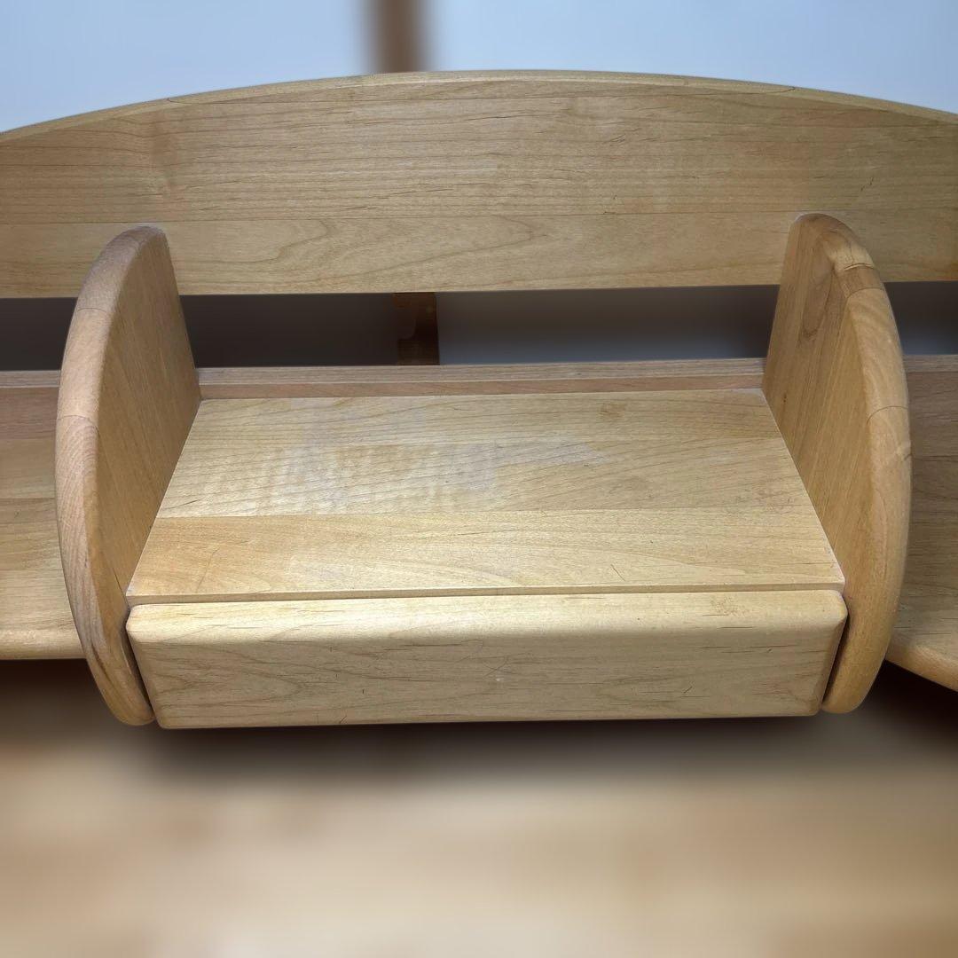 学習机　机　勉強机　天然木　コンセント付き　広島県