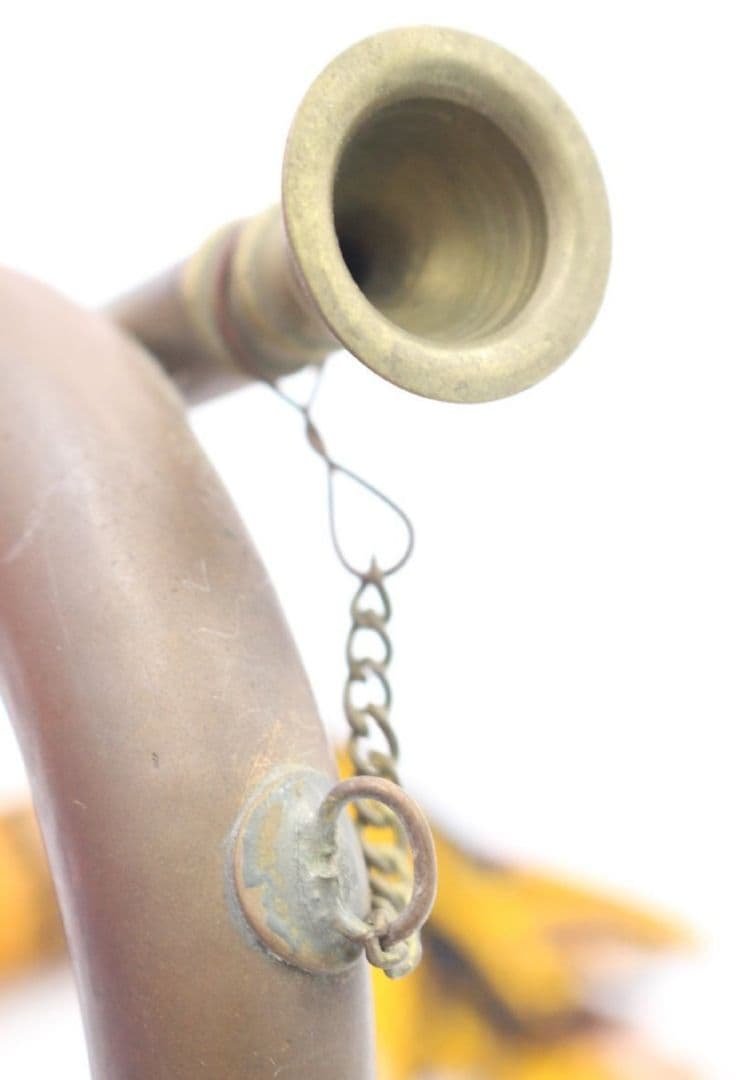 【当時物】旧日本軍・軍隊ラッパ（喇叭）信号ラッパ・突撃ラッパ 二巻③【状態良好】