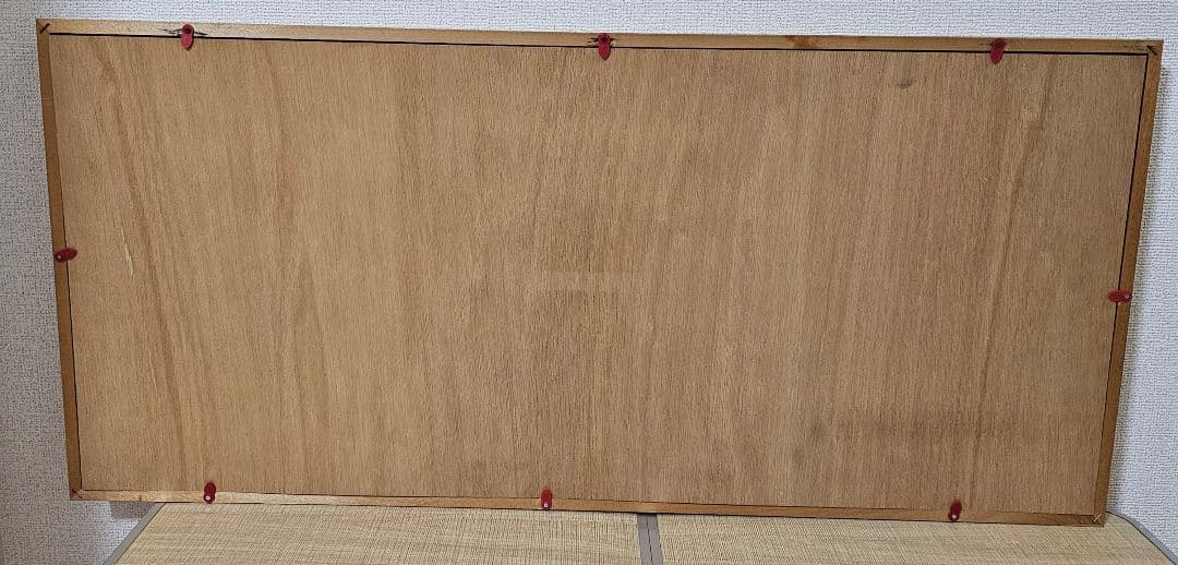 天然石画 松竹梅 JTA認定 山梨貴石画 大型額装 和風壁掛け