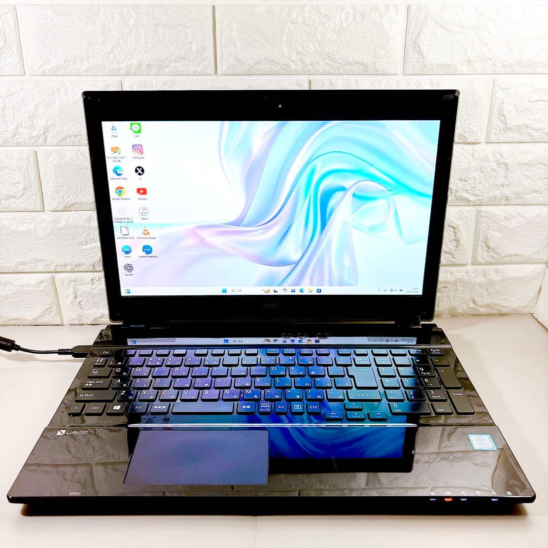 SSDで快適✨メモリ8GB フルHD カメラ すぐ使える ノートパソコン NEC