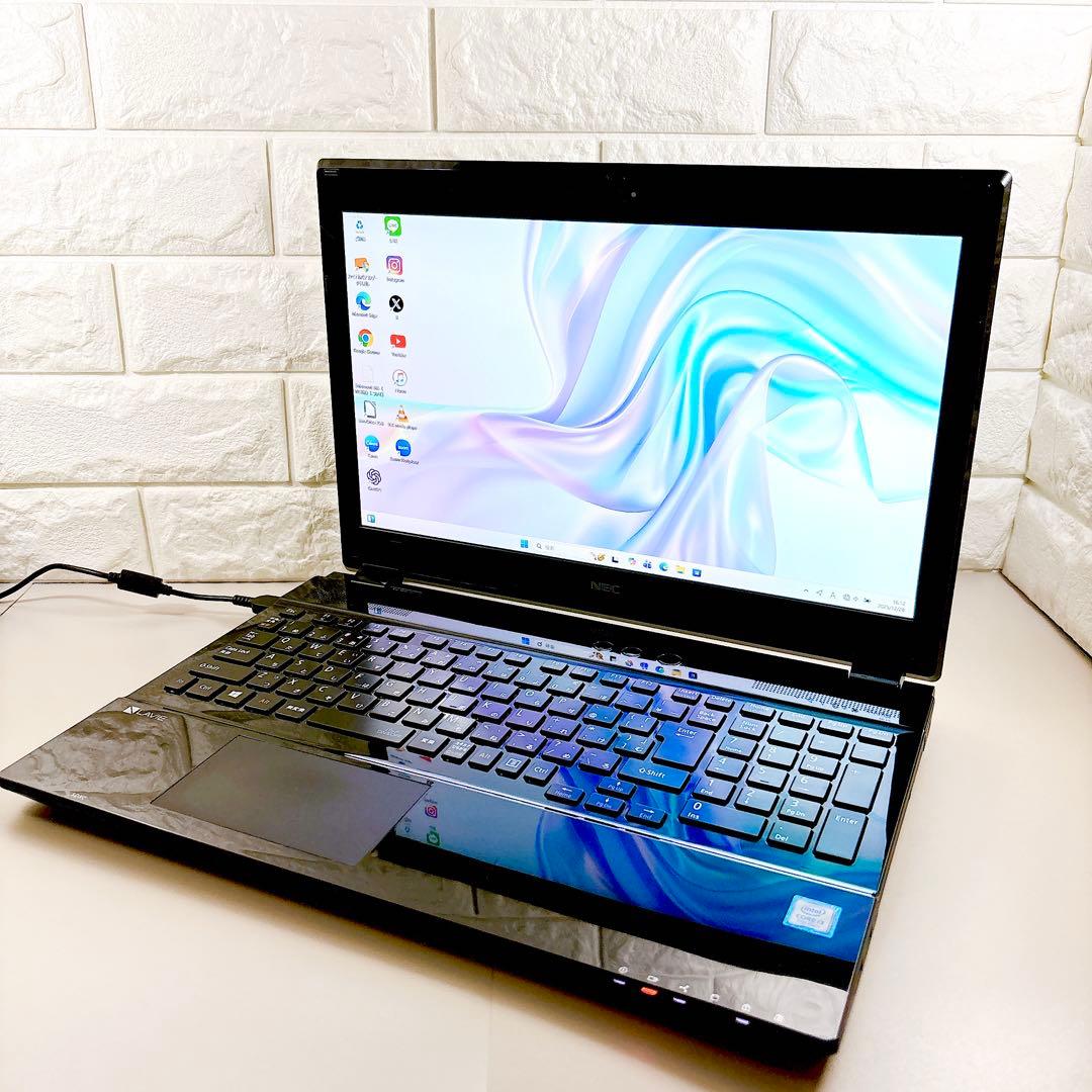 SSDで快適✨メモリ8GB フルHD カメラ すぐ使える ノートパソコン NEC