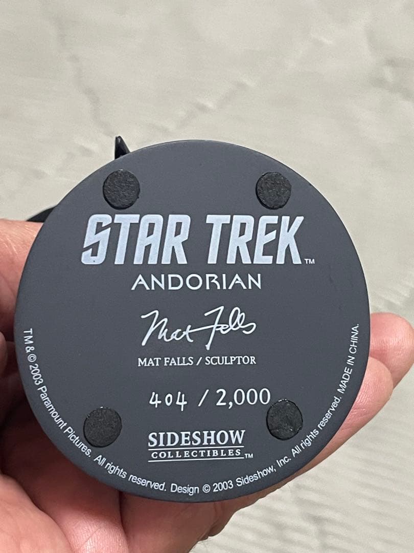 スタートレックアンドリアン限定版バストフィギュア　美品