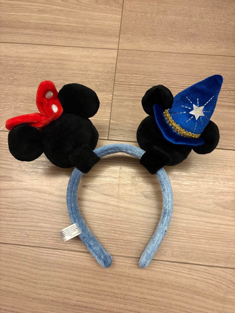 香港ディズニーランド　魔法使いの弟子 ミッキー&ミニー　カスタマイズカチューシャ