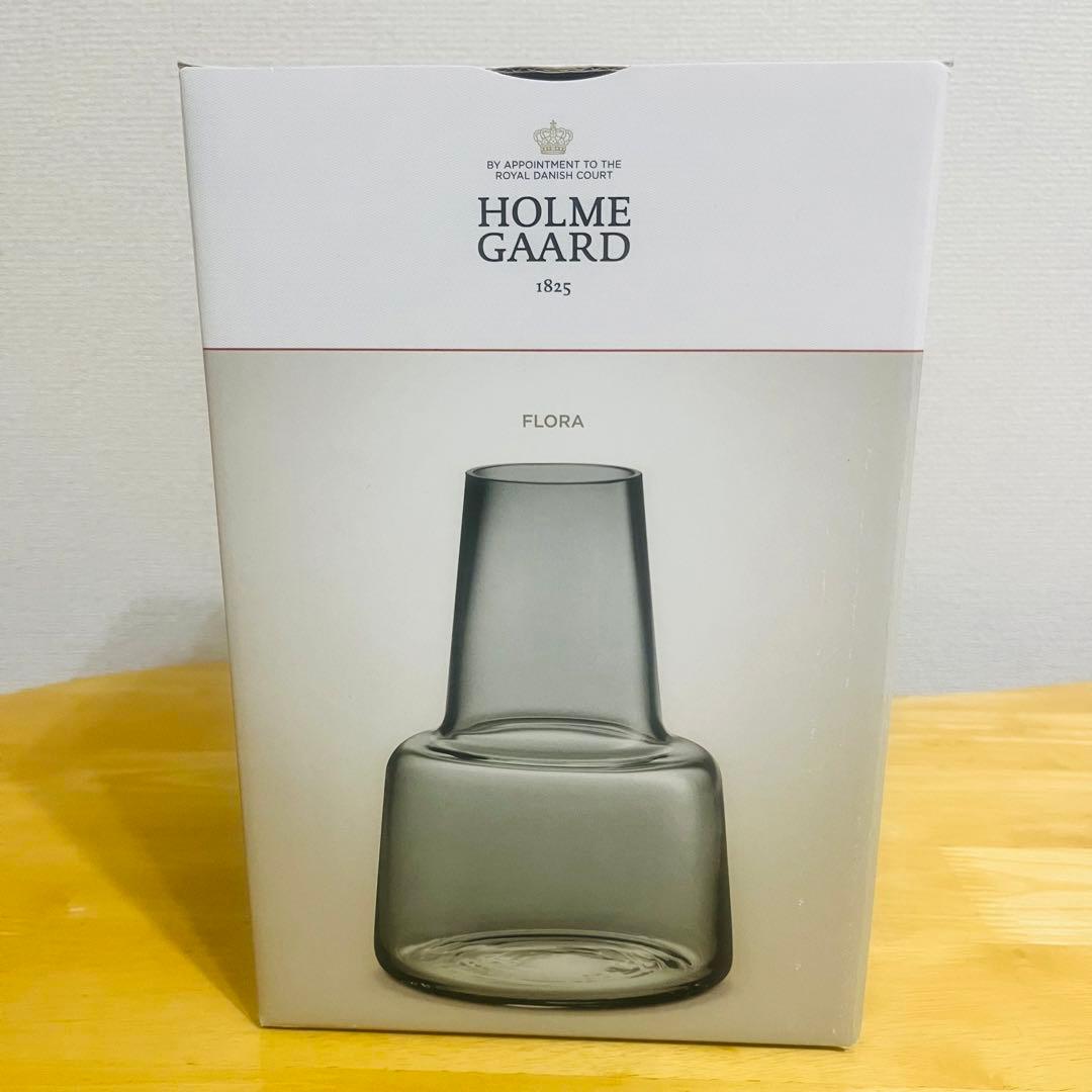 新品　花瓶　ホルムガード　フローラ　24 スモーク
