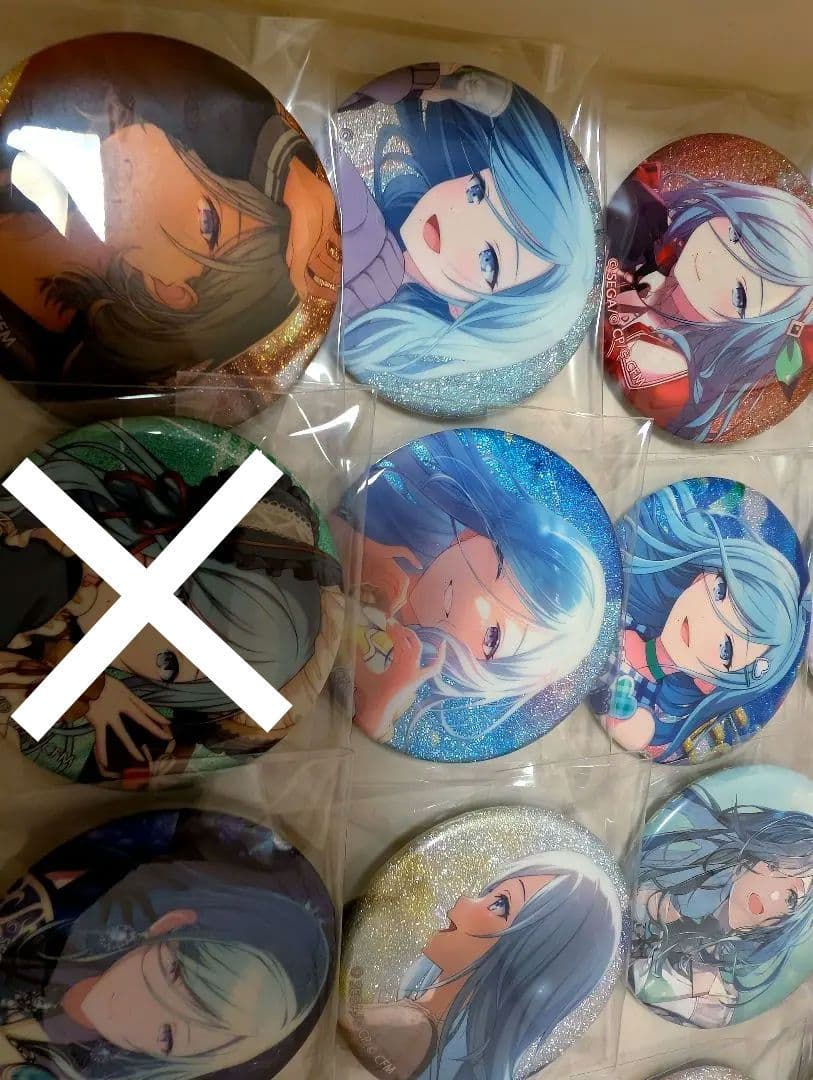 【全て絵柄違い】プロセカ 日野森雫 缶バッジ グリ缶 24個