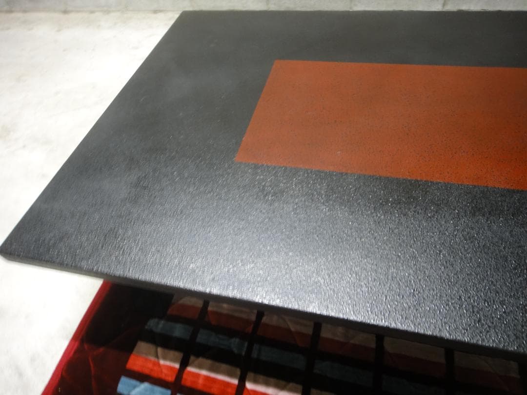 輪島塗り　漆塗り高級テーブル　奥90.5cm幅175.5cm高32cm　センター