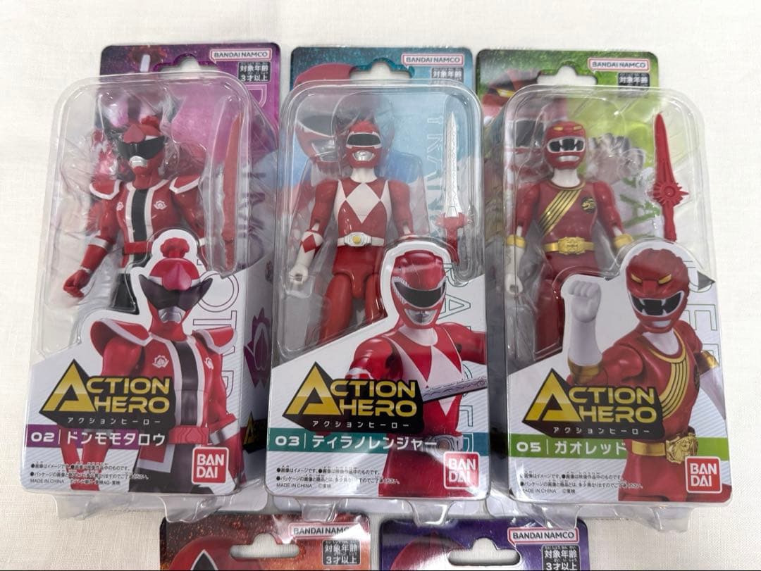 アクションヒーロー フィギュア　5体セット　ゴジュウジャー　戦隊